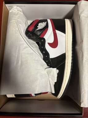 Nike Black and Red Air Jordan Shoe Box